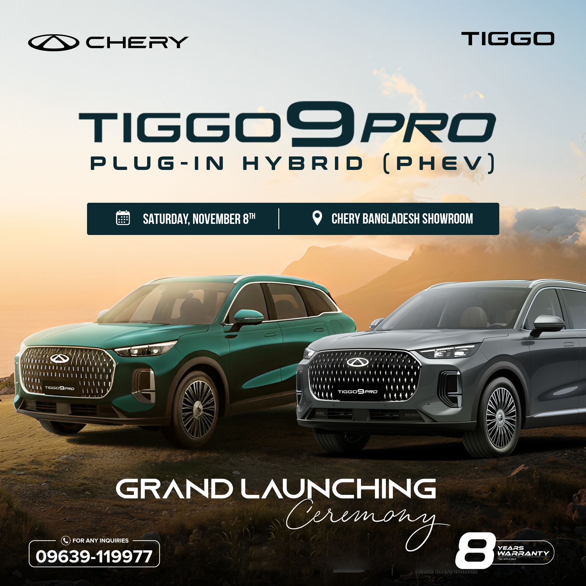 Chery Tiggo 9 Pro PHEV Launched in Bangladesh as Asian Motorspex Unveils Hybrid SUV feature image