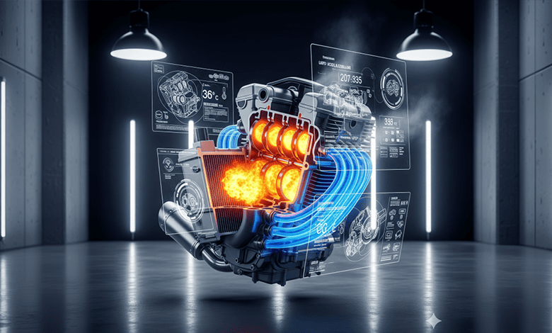 মোটরসাইকেলের ইঞ্জিন হিট নিয়ন্ত্রণঃ কুলিং সিস্টেম যেভাবে কাজ করে feature image