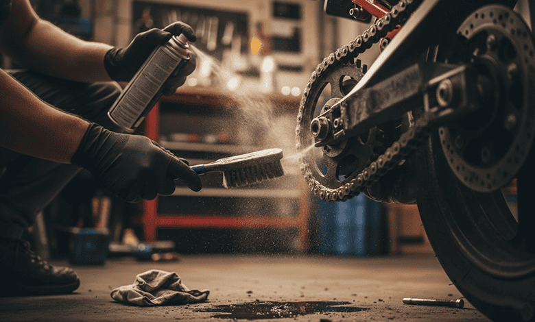 মোটরসাইকেল চেইনের যত্নঃ ১০টি ক্লিনিং, লুব্রিকেশন এবং অ্যাডজাস্টমেন্ট টিপস feature image